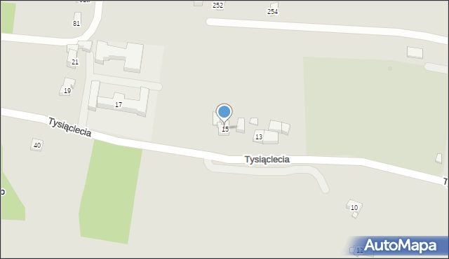 Sułkowice, Tysiąclecia, 15, mapa Sułkowice