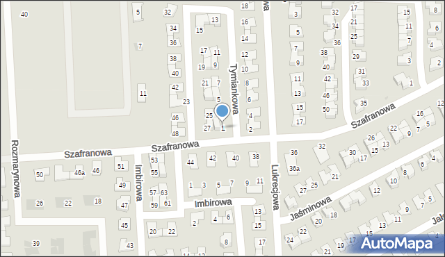 Tarnowskie Góry, Tymiankowa, 1, mapa Tarnowskie Góry