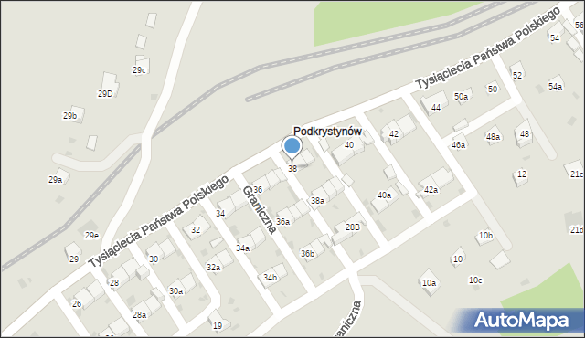 Trzebinia, Tysiąclecia Państwa Polskiego, 38, mapa Trzebinia
