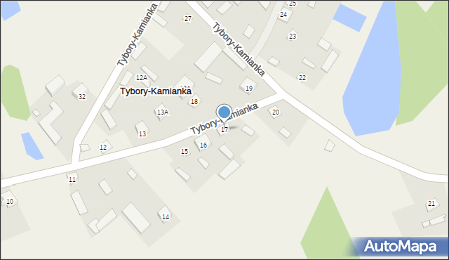 Tybory-Kamianka, Tybory-Kamianka, 17, mapa Tybory-Kamianka