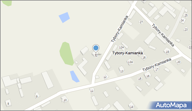 Tybory-Kamianka, Tybory-Kamianka, 32, mapa Tybory-Kamianka