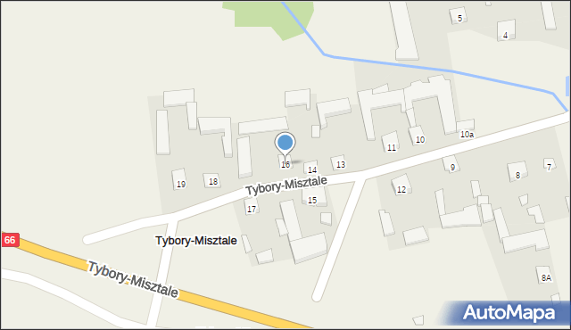 Tybory-Misztale, Tybory-Misztale, 16, mapa Tybory-Misztale