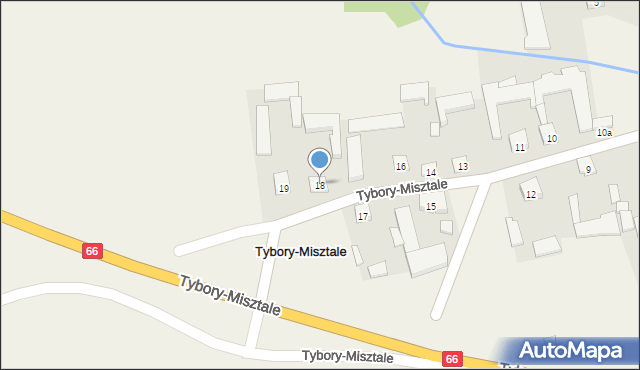 Tybory-Misztale, Tybory-Misztale, 18, mapa Tybory-Misztale