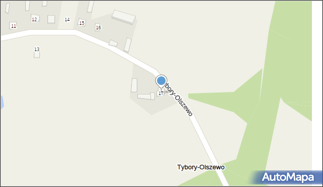 Tybory-Olszewo, Tybory-Olszewo, 17, mapa Tybory-Olszewo