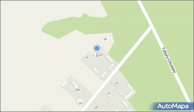 Tybory-Olszewo, Tybory-Olszewo, 21, mapa Tybory-Olszewo