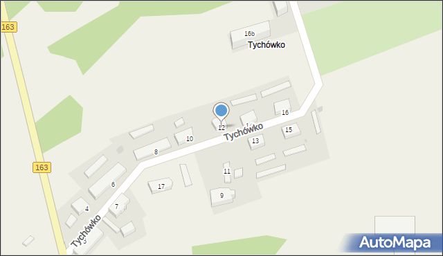 Tychówko, Tychówko, 12, mapa Tychówko