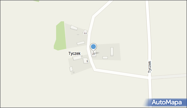 Tyczek, Tyczek, 10, mapa Tyczek