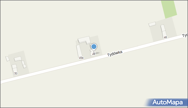 Tydówka, Tydówka, 49, mapa Tydówka