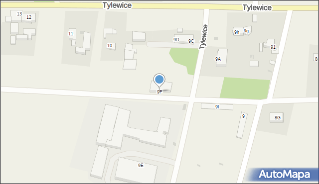 Tylewice, Tylewice, 9F, mapa Tylewice