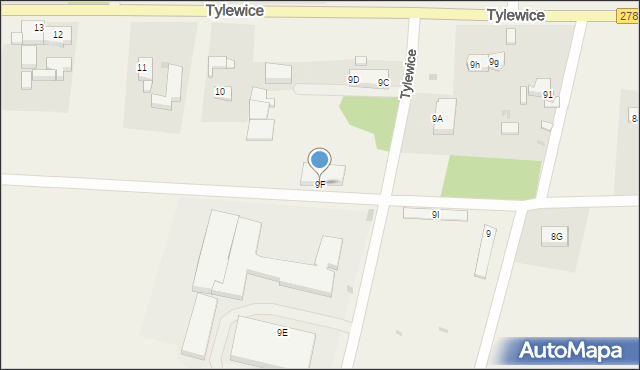 Tylewice, Tylewice, 9F, mapa Tylewice