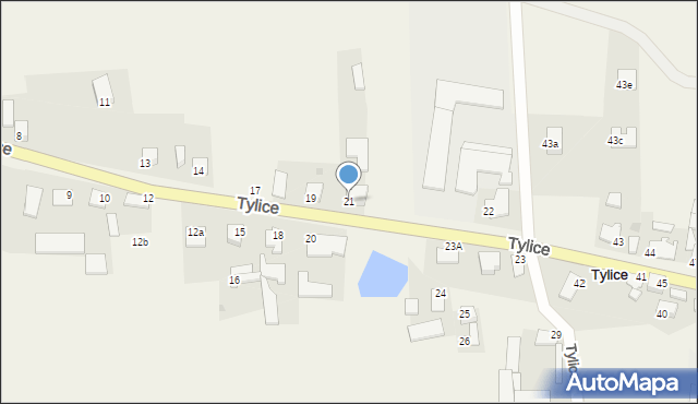 Tylice, Tylice, 21, mapa Tylice