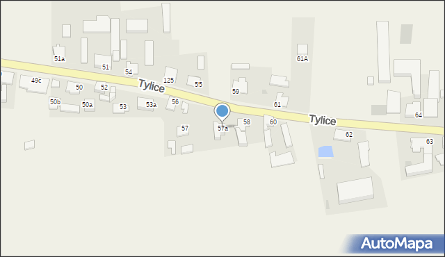 Tylice, Tylice, 57a, mapa Tylice