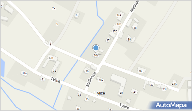 Tylice, Tylice, 36a, mapa Tylice