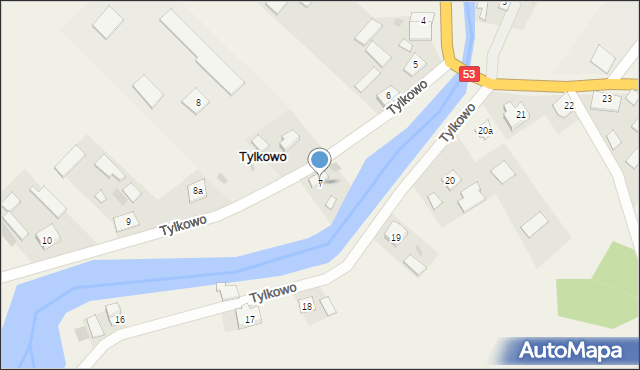 Tylkowo, Tylkowo, 7, mapa Tylkowo