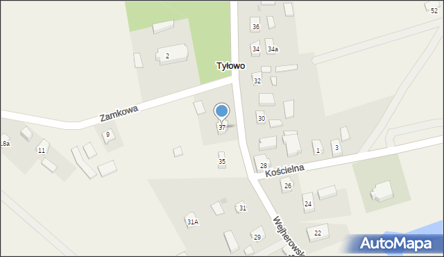 Tyłowo, Tyłowo, 37, mapa Tyłowo