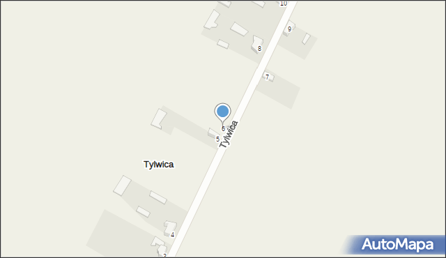 Tylwica, Tylwica, 6, mapa Tylwica