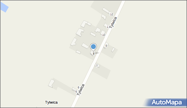 Tylwica, Tylwica, 8, mapa Tylwica