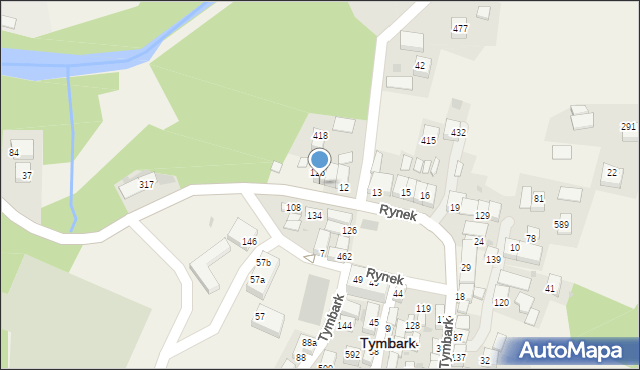 Tymbark, Tymbark, 12A, mapa Tymbark