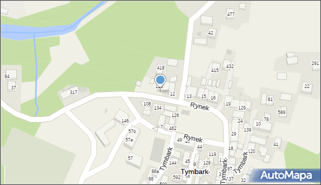 Tymbark, Tymbark, 12A, mapa Tymbark