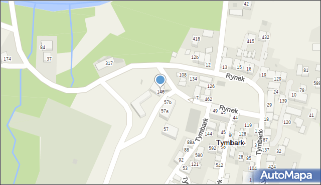 Tymbark, Tymbark, 146, mapa Tymbark