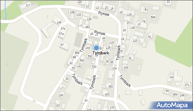 Tymbark, Tymbark, 38, mapa Tymbark