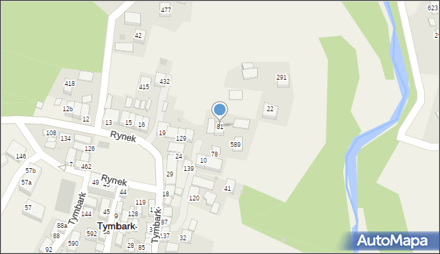 Tymbark, Tymbark, 81, mapa Tymbark