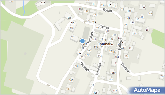 Tymbark, Tymbark, 88, mapa Tymbark