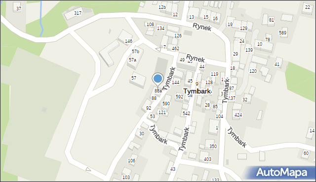 Tymbark, Tymbark, 88a, mapa Tymbark