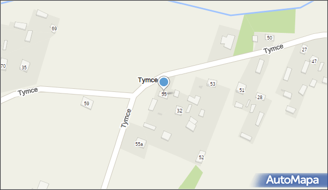 Tymce, Tymce, 55, mapa Tymce