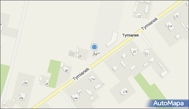 Tymianek, Tymianek, 20a, mapa Tymianek