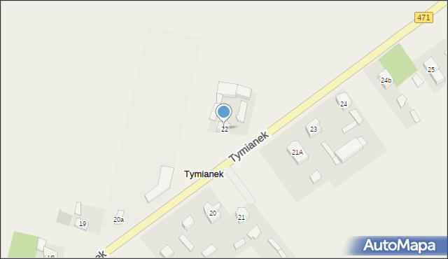 Tymianek, Tymianek, 22, mapa Tymianek