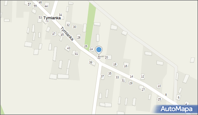 Tymianka, Tymianka, 22, mapa Tymianka