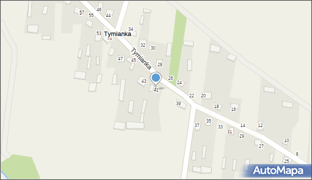 Tymianka, Tymianka, 41, mapa Tymianka