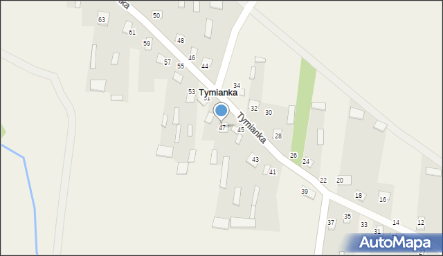 Tymianka, Tymianka, 47, mapa Tymianka