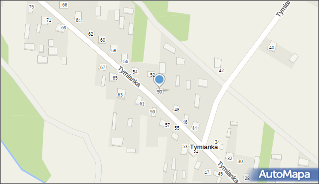 Tymianka, Tymianka, 50, mapa Tymianka