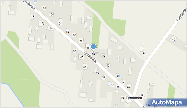 Tymianka, Tymianka, 54, mapa Tymianka