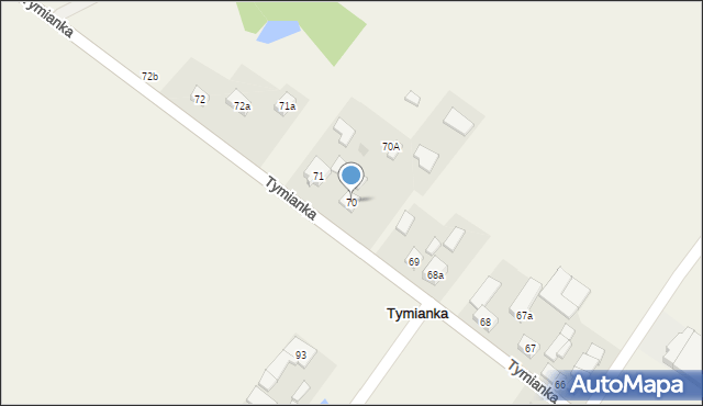 Tymianka, Tymianka, 70, mapa Tymianka