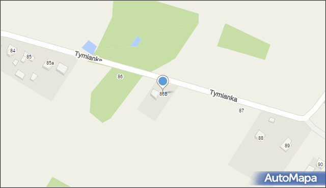 Tymianka, Tymianka, 86B, mapa Tymianka