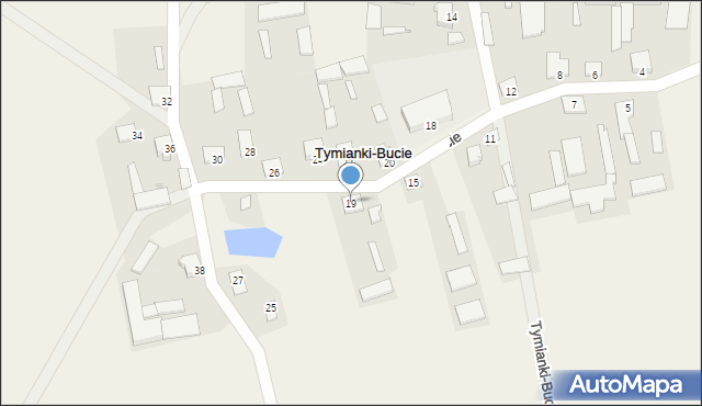 Tymianki-Bucie, Tymianki-Bucie, 19, mapa Tymianki-Bucie