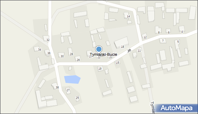 Tymianki-Bucie, Tymianki-Bucie, 22, mapa Tymianki-Bucie