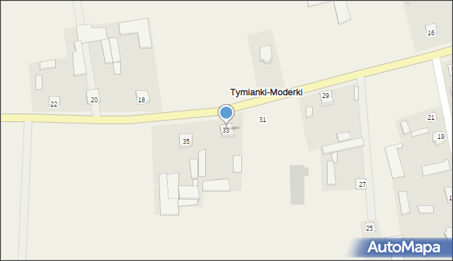 Tymianki-Moderki, Tymianki-Moderki, 33, mapa Tymianki-Moderki