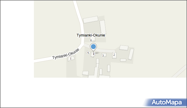 Tymianki-Okunie, Tymianki-Okunie, 4, mapa Tymianki-Okunie