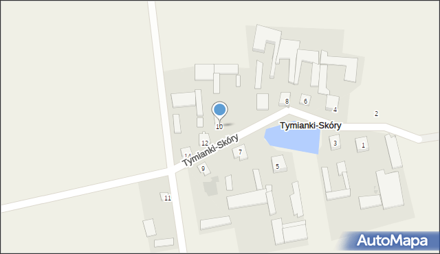 Tymianki-Skóry, Tymianki-Skóry, 10, mapa Tymianki-Skóry