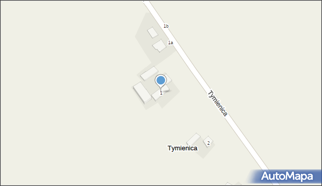 Tymienica, Tymienica, 1, mapa Tymienica