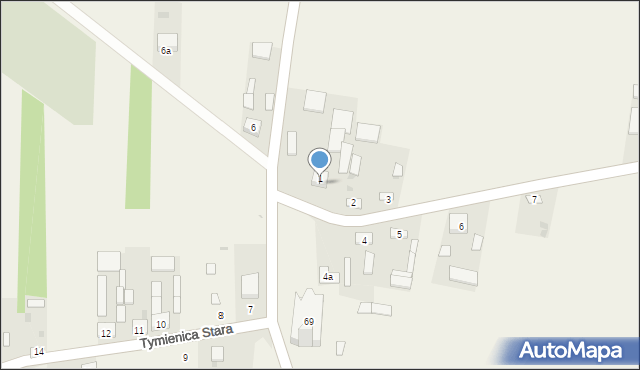Tymienica Nowa, Tymienica Nowa, 1a, mapa Tymienica Nowa
