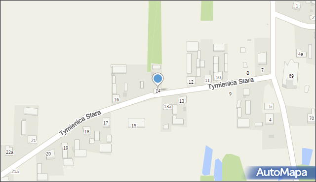 Tymienica Stara, Tymienica Stara, 14, mapa Tymienica Stara