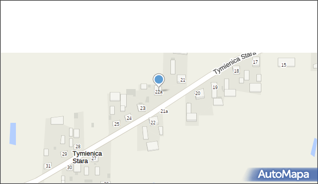 Tymienica Stara, Tymienica Stara, 22a, mapa Tymienica Stara