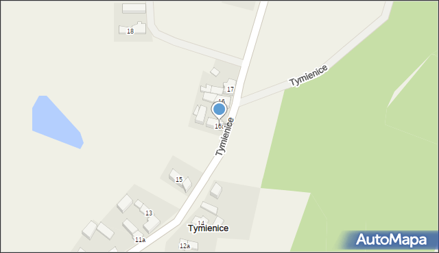 Tymienice, Tymienice, 16a, mapa Tymienice