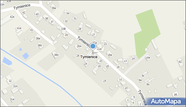 Tymienice, Tymienice, 22, mapa Tymienice