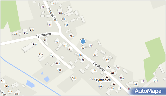 Tymienice, Tymienice, 32, mapa Tymienice